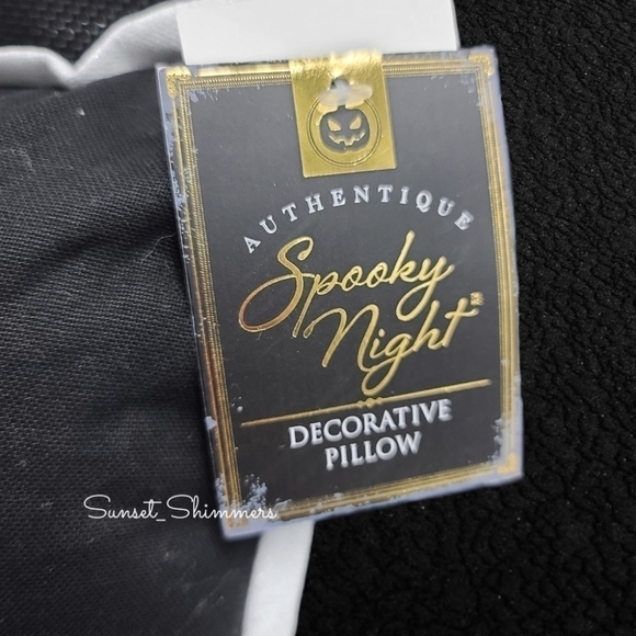 SPOOKY Night JACK SKELLINGTON Style BEADED Throw Pillow Decor New - Picture 6 of 7